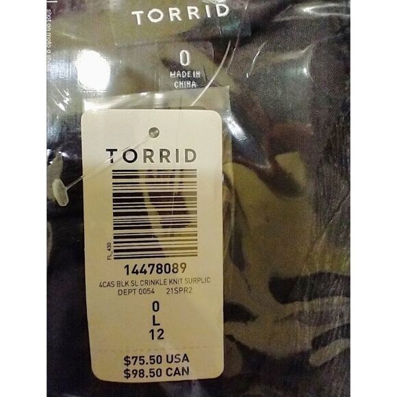 Torrid Black Crinkle Knit Skater Maxi Dress Size L-12 - Picture 7 of 9